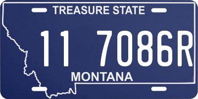 MT license plate 117086R