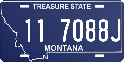 MT license plate 117088J