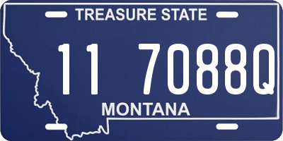 MT license plate 117088Q