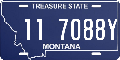 MT license plate 117088Y