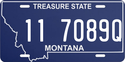 MT license plate 117089Q