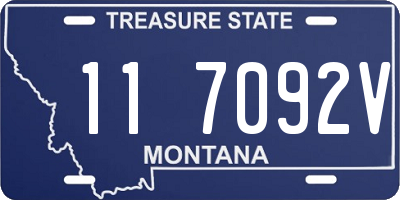 MT license plate 117092V