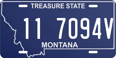 MT license plate 117094V