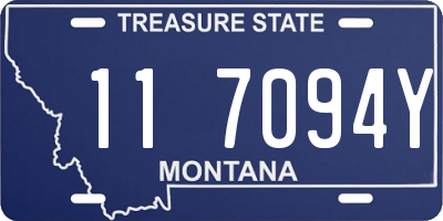 MT license plate 117094Y