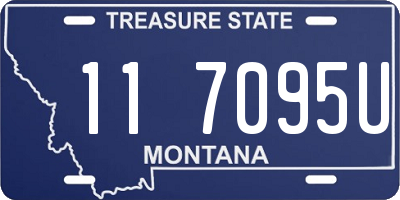 MT license plate 117095U