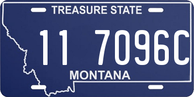 MT license plate 117096C