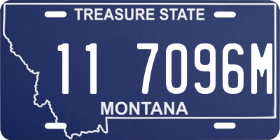 MT license plate 117096M