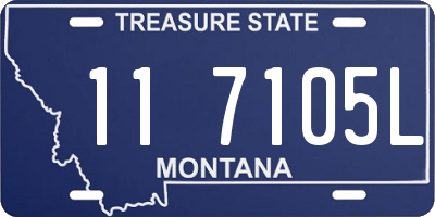 MT license plate 117105L