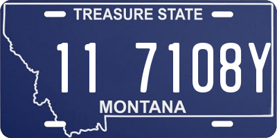 MT license plate 117108Y
