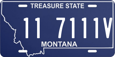 MT license plate 117111V