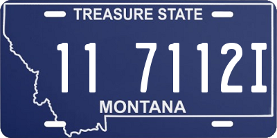 MT license plate 117112I