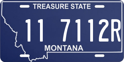 MT license plate 117112R