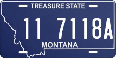 MT license plate 117118A