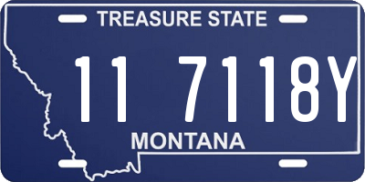 MT license plate 117118Y