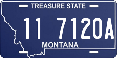 MT license plate 117120A