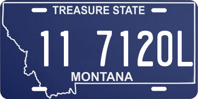 MT license plate 117120L