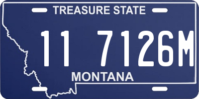 MT license plate 117126M