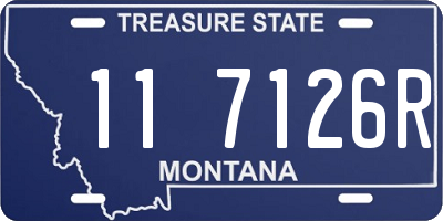 MT license plate 117126R