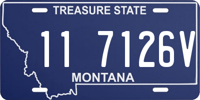 MT license plate 117126V