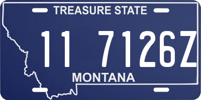 MT license plate 117126Z