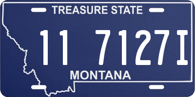 MT license plate 117127I