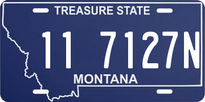 MT license plate 117127N