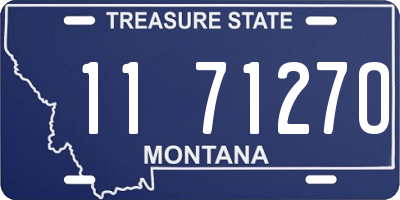 MT license plate 117127O