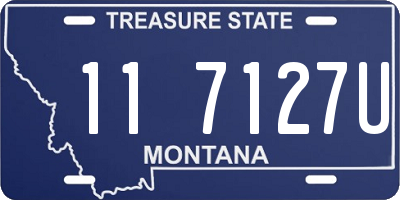 MT license plate 117127U