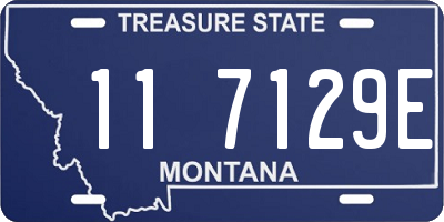 MT license plate 117129E