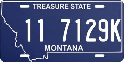 MT license plate 117129K