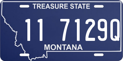 MT license plate 117129Q
