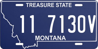 MT license plate 117130V