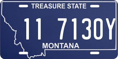 MT license plate 117130Y