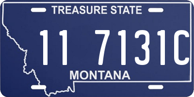 MT license plate 117131C