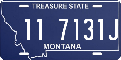 MT license plate 117131J