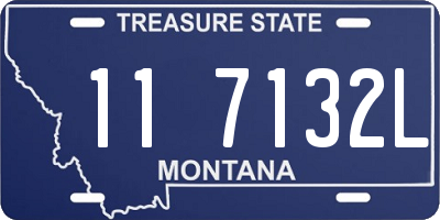 MT license plate 117132L