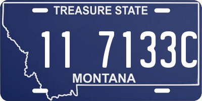 MT license plate 117133C