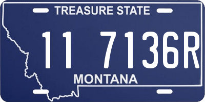 MT license plate 117136R