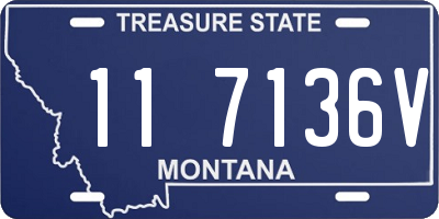 MT license plate 117136V