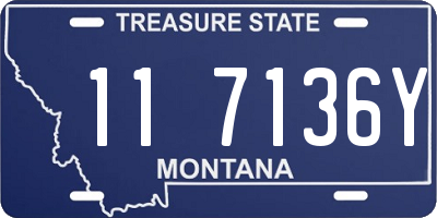 MT license plate 117136Y