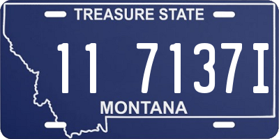 MT license plate 117137I