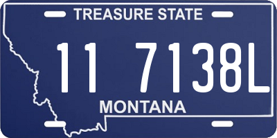 MT license plate 117138L