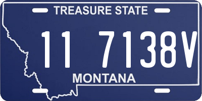 MT license plate 117138V