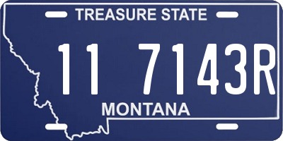 MT license plate 117143R