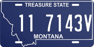 MT license plate 117143V