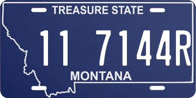 MT license plate 117144R