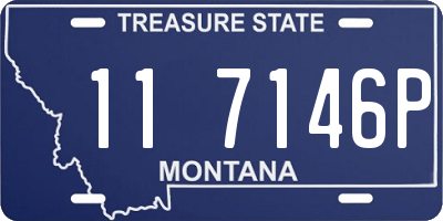 MT license plate 117146P