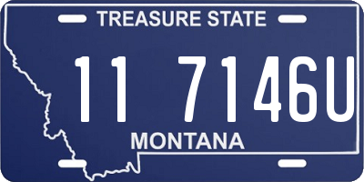 MT license plate 117146U