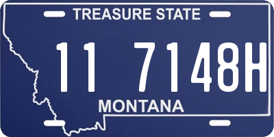 MT license plate 117148H