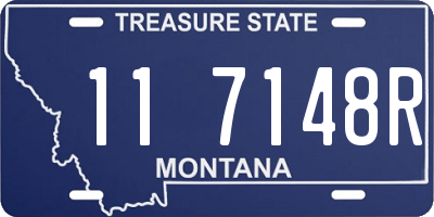 MT license plate 117148R